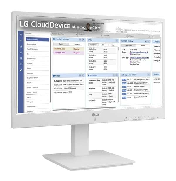 LG 24CR671N-2P.AEU All-in-One-tietokone/-työasema Intel® Pentium® N6005 60,5 cm (23.8") 1920 x 1080 pikseliä All-in-One thin client 8 GB DDR4-SDRAM 256 GB SSD Valkoinen