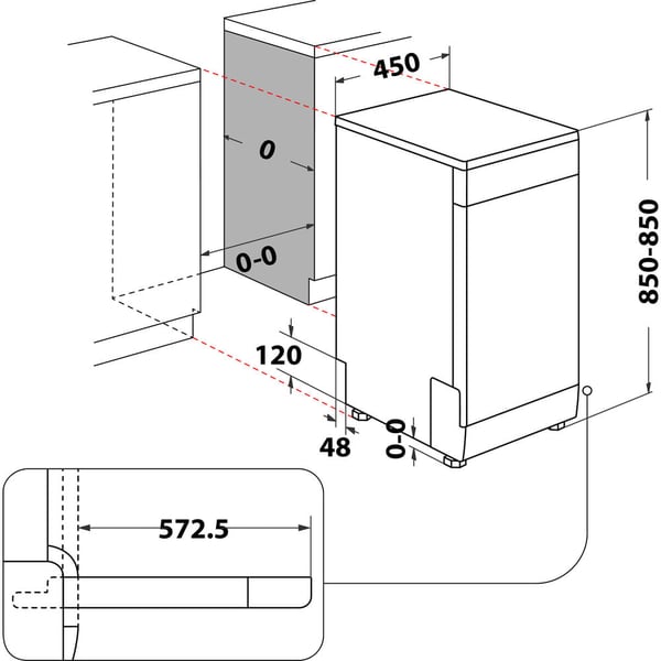 Hotpoint HA3FC10BS7A0S Fritstående 10 kuverter