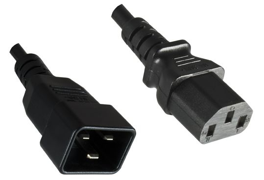 Microconnect PE030605 strömkablar Svart 0,5 m C13 coupler C20 coupler
