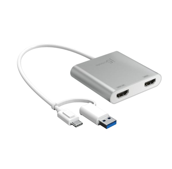 j5create JCA365-N USB-C® till dubbel HDMI™-adapter för flera skärmar j5create JCA365-N USB-C® till dubbel HDMI™-adapter för flera skärmar