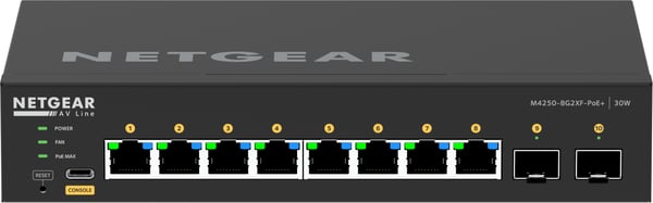 NETGEAR GSM4210PX Administreret L2/L3 Gigabit Ethernet (10/100/1000) Strøm over Ethernet (PoE) Sort