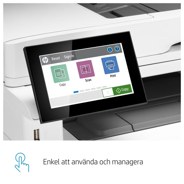HP LaserJet Enterprise M430f Multifunction Svartvit Skrivare, Endast Ethernet; Kopiator och skanner