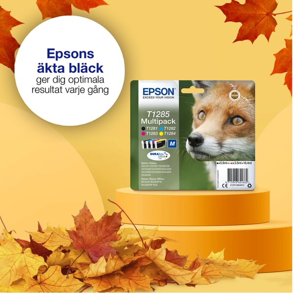 Epson Fox T1282 Räv, DURABrite Ultra-bläck, Single, cyan