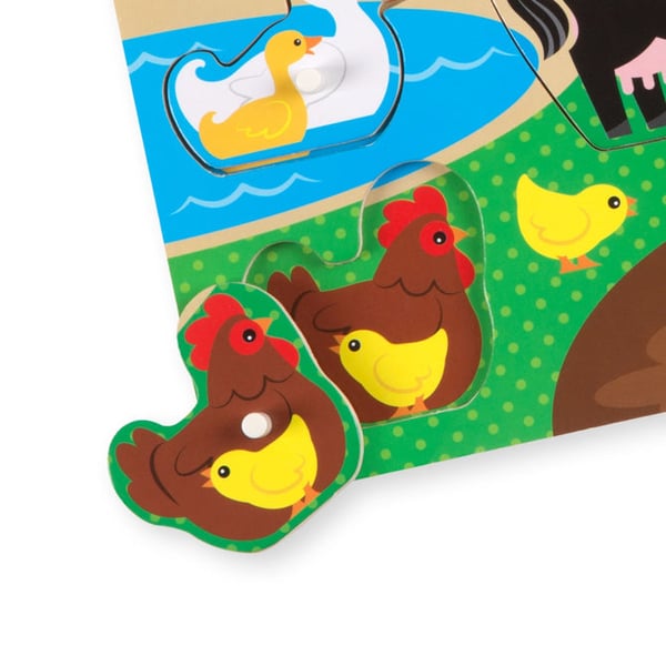 Melissa & Doug 19050 pussel Klosspussel 8 styck Djur