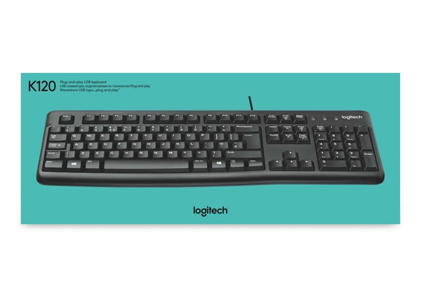 Logitech K120 - Tastatur - USB - Belgien