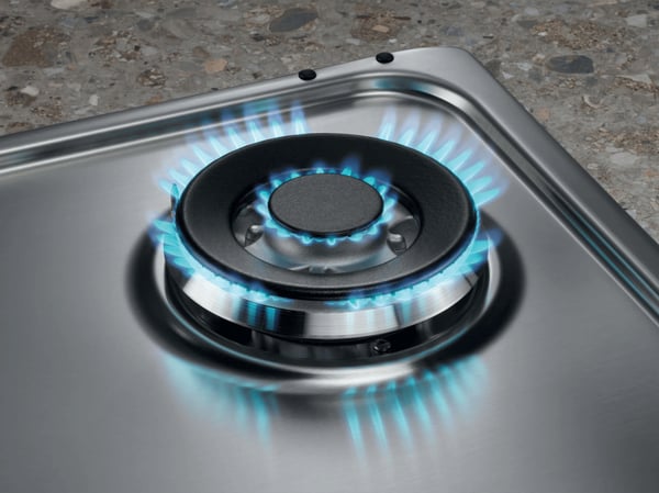 Electrolux KGS7536SX Svart, Rostfritt stål Inbyggd 75 cm Gas 5 zone(s)