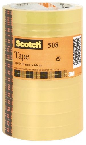 3M 5081566 Papperstejp 66 m Transparent 10 styck