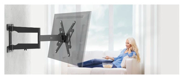 Hama 00220853 tv-beslag 165,1 cm (65") Sort