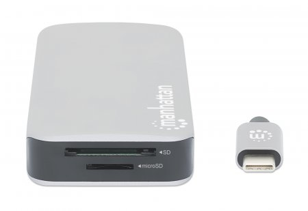 Manhattan 130615 kannettavien tietokoneiden telakka ja porttitoistin Langallinen USB 3.2 Gen 1 (3.1 Gen 1) Type-C Alumiini