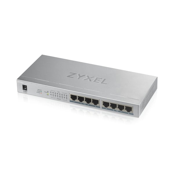 Zyxel GS1008HP Ikke administreret Gigabit Ethernet (10/100/1000) Strøm over Ethernet (PoE) Grå