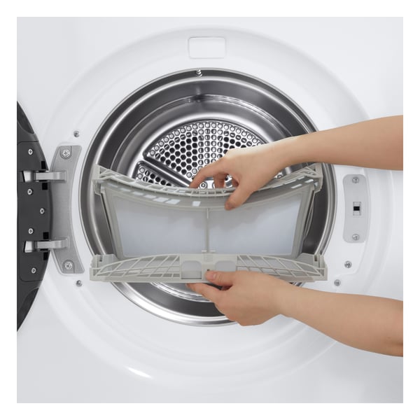 LG RHX7010TLB tørretumbler Fritstående Front-læsning 10 kg Hvid