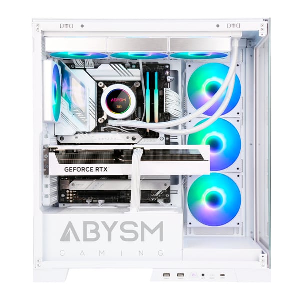 ABYSM Danube Sava H500 White Desktop Transparent, Hvid