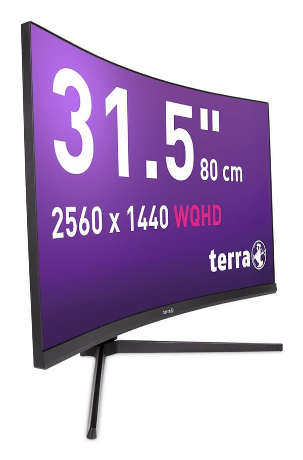 TERRA 3285W tietokoneen litteä näyttö 80 cm (31.5") 2560 x 1440 pikseliä Wide Quad HD LCD Musta