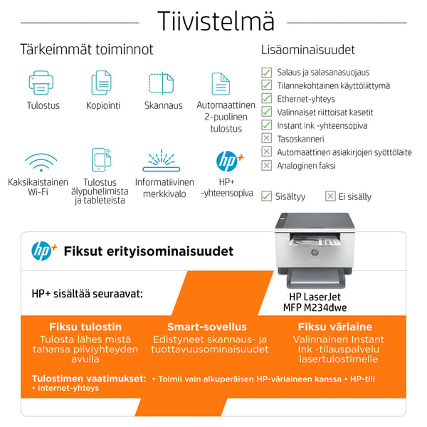 HP LaserJet MFP M234dwe -monitoimilaite