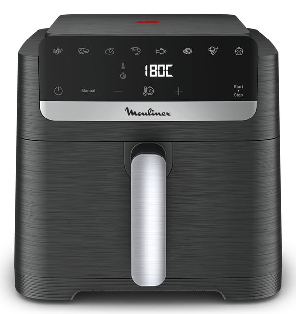 Moulinex Easy Fry Mega Compact EZ8618 Single 7,5 l Fristående 2020 W Varmluftsfritös Svart
