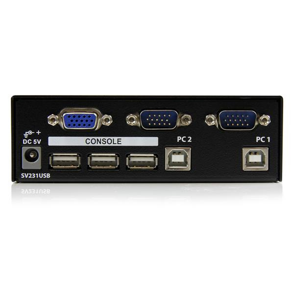 StarTech.com SV231USBGB KVM-kytkin Musta