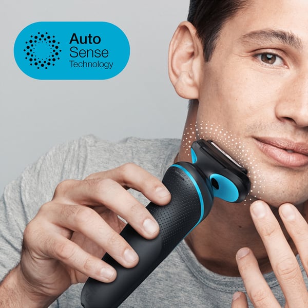 Braun Series 5 51-M1000s Folie shaver Sort, Blå