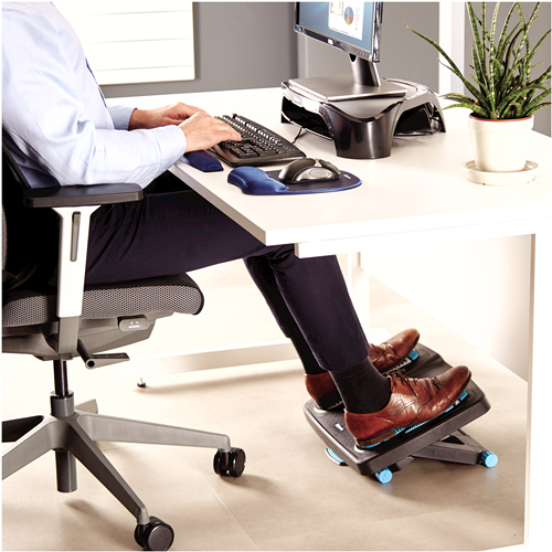 Fellowes 8068001 fotpall Blå, Kol, Grå