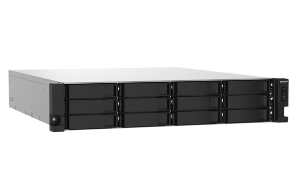 QNAP TS-1232PXU-RP NAS Stativ (2U) Annapurna Labs AL324 4 GB DDR4 0 TB QNAP QTS Sort