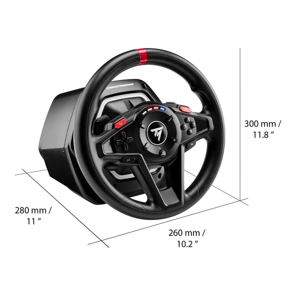 Thrustmaster T128 Svart USB Ratt + Pedaler Analog PC, PlayStation 4, PlayStation 5