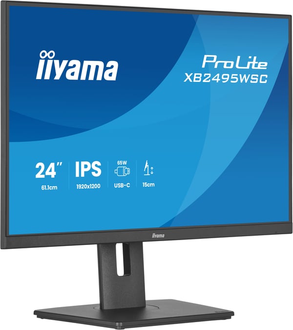 iiyama ProLite XB2495WSC-B1 computerskærm 61,2 cm (24.1") 1920 x 1200 pixel WUXGA LED Sort