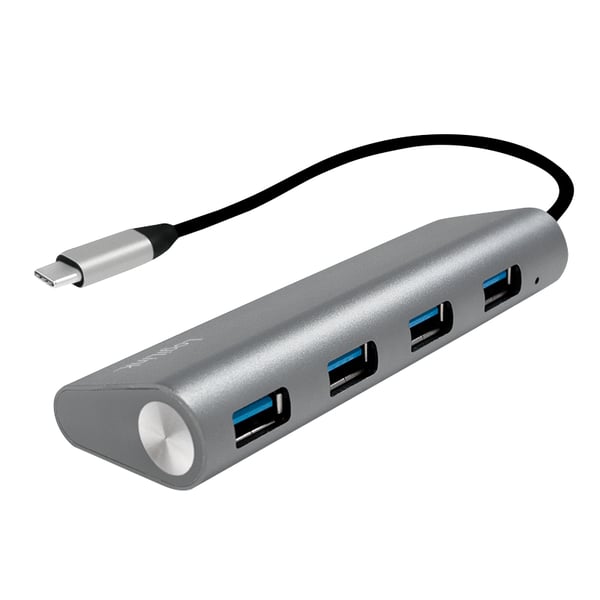 LogiLink UA0309 interface hub USB 3.2 Gen 1 (3.1 Gen 1) Type-C 5000 Mbit/s Grå