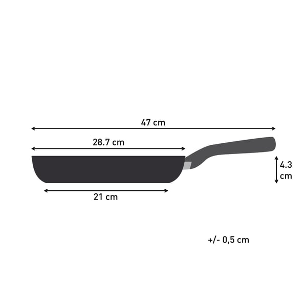 Tefal Change Black C4760625 stegepande Gryde til alle formål Rund