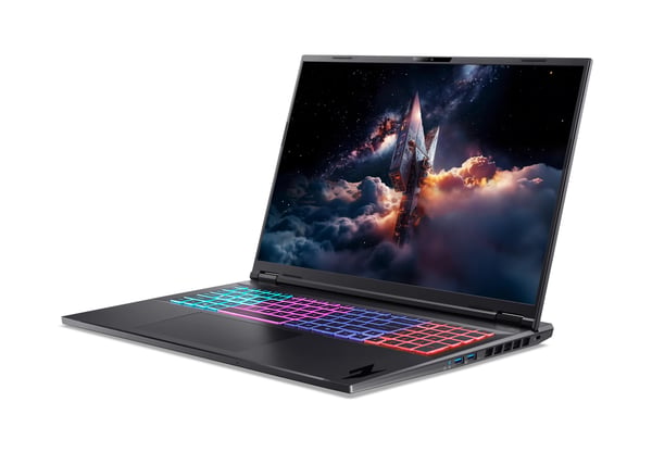 Acer Nitro 18 AI AMD AN18-61-R2CL Copilot+ PC AMD Ryzen AI 7 350 Bärbar dator 45,7 cm (18") WQXGA 16 GB DDR5-SDRAM 1 TB SSD NVIDIA GeForce RTX 5070 Wi-Fi 6E (802.11ax) Windows 11 Home tyska Svart