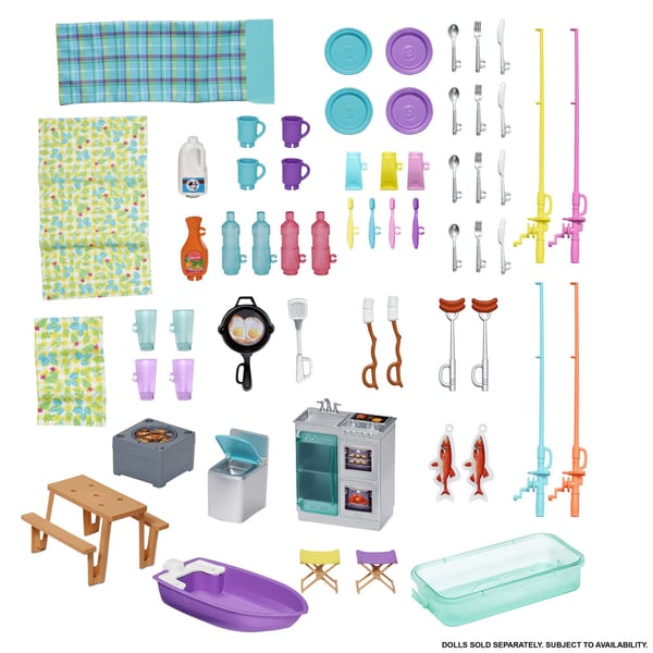 Barbie Dreamhouse Adventures 3-in-1 DreamCamper-køretøj og tilbehør