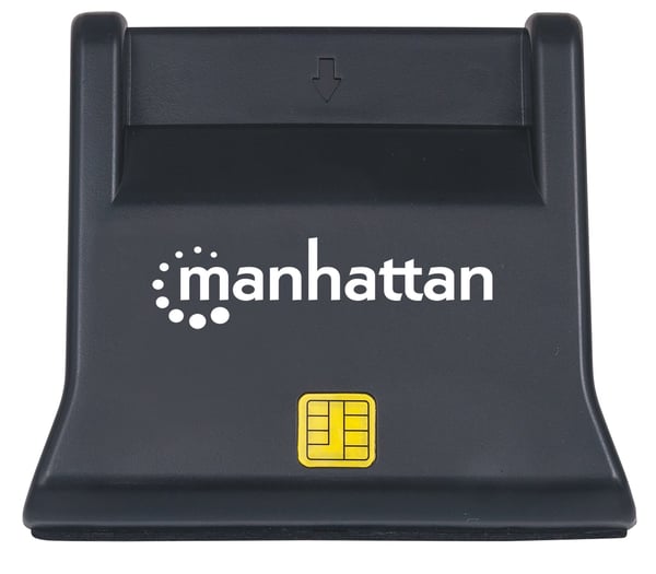 Manhattan 102025 läsare smarta kort inomhus USB USB 2.0 Svart