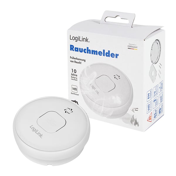 LogiLink SC0016 rökdetektorer Fotoelektrisk reflektionsdetektor Trådlös