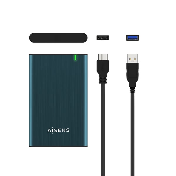 AISENS ASE-2525PB Hölje för lagringsenheter HDD-hölje Marinblå 2.5"
