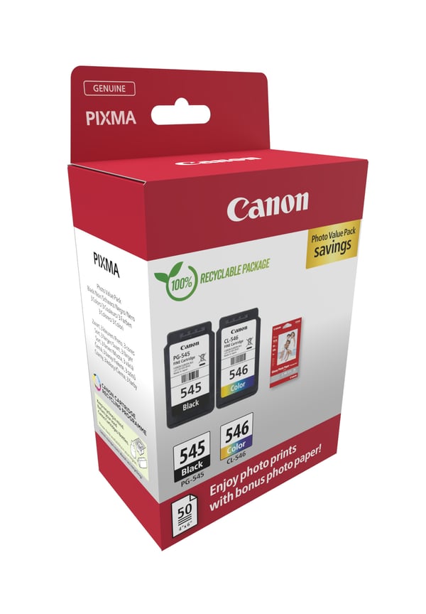 Canon 8287B008 mustekasetti 2 kpl Alkuperäinen Musta, Syaani, Magenta, Keltainen