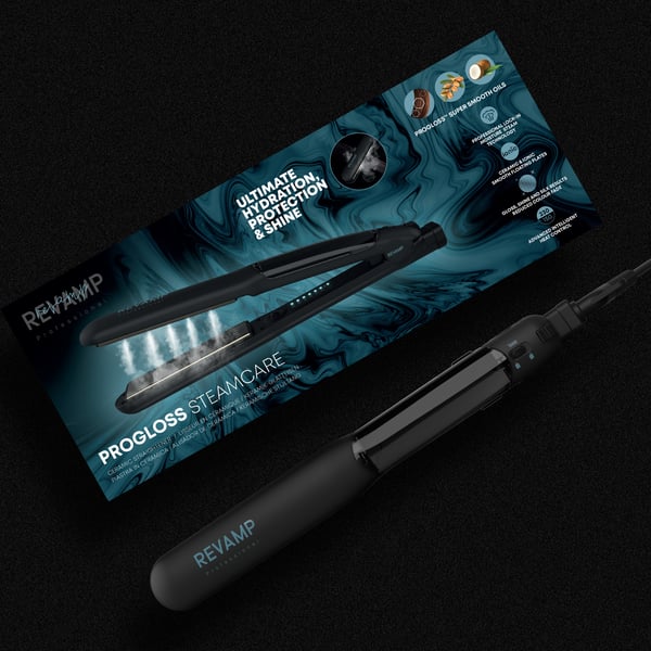 Revamp Progloss Steamcare Plattång Ånga Svart 3 m