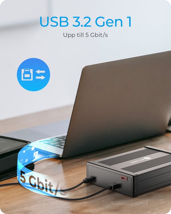 ICY BOX IB-525-U3 ODD-kabinett 13,3 cm (5.25") SATA III Svart