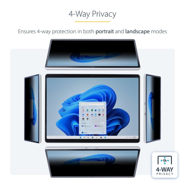 StarTech.com 13SP-PRIVACY-SCREEN näytön tietoturvasuodatin 33 cm (13") Kannettava tietokone Kehyksetön näytön yksityisyyssuodatin