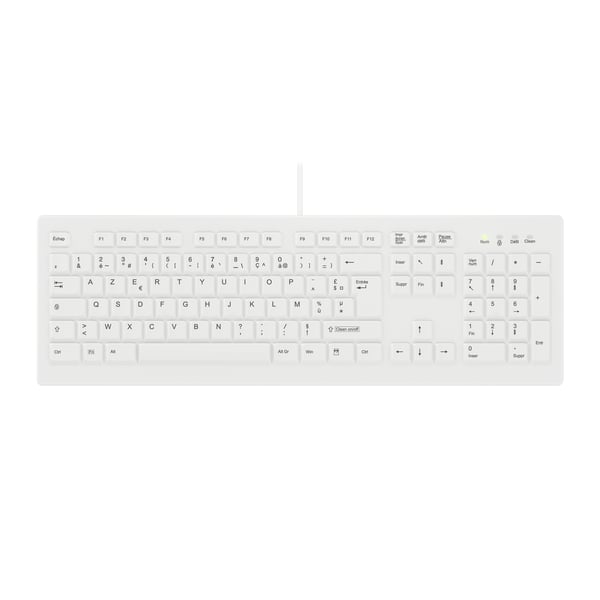 Contour Design Active Key AK-C8100F-U1-W/FR näppäimistö Lääketieteellinen USB AZERTY ranska Valkoinen