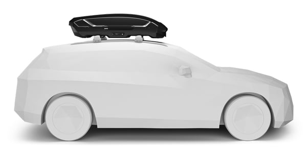 Thule Motion 3 M Kova suksiboksi Musta