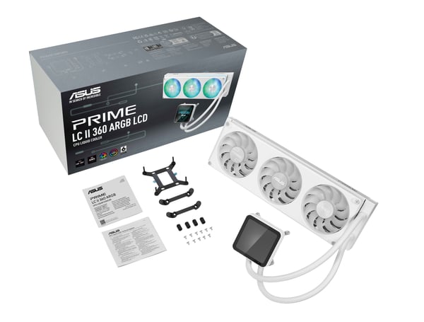 ASUS PRIME LC II 360 ARGB LCD WHT Processor Alt-i-en væskekøler 12 cm Hvid 1 stk