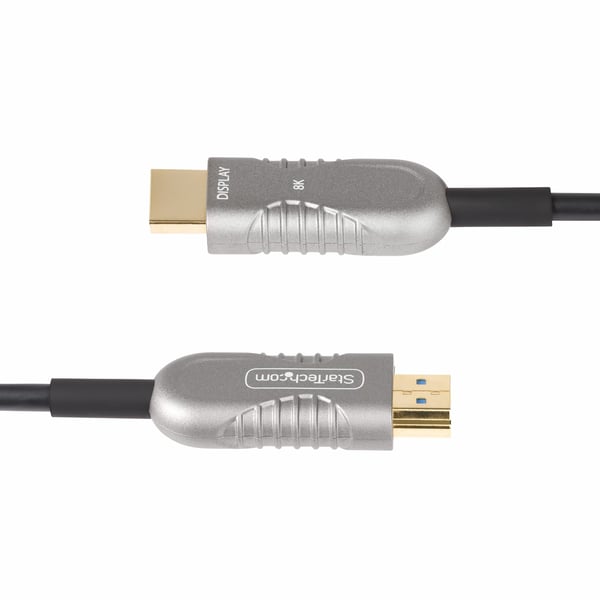 StarTech.com 8K-A-100F-HDMI-CABLE HDMI-kaapeli 30,4 m HDMI-tyyppi A (vakio) Musta, Hopea