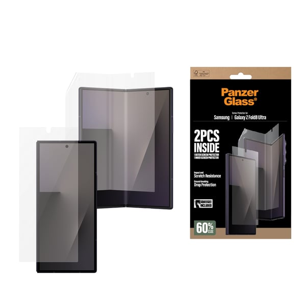 PanzerGlass ® Sub Skærmbeskyttelse & Main Film Skærmbeskyttelse Samsung Galaxy Z Fold8 Ultra