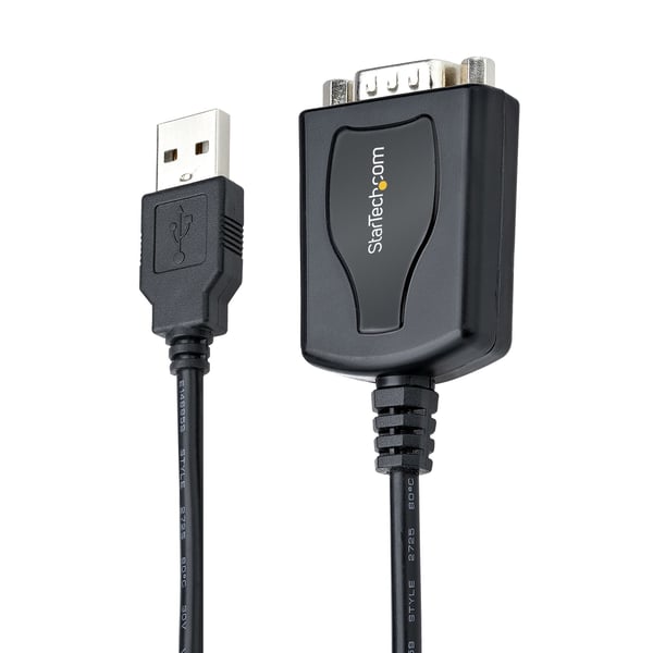 StarTech.com 1 m USB till RS232-adapter med COM-lagring, DB9 till USB