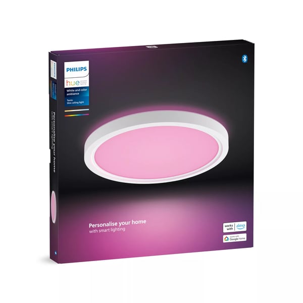 Philips Hue White and Color ambiance Tento rundt loftpanel 29,1 cm, hvid