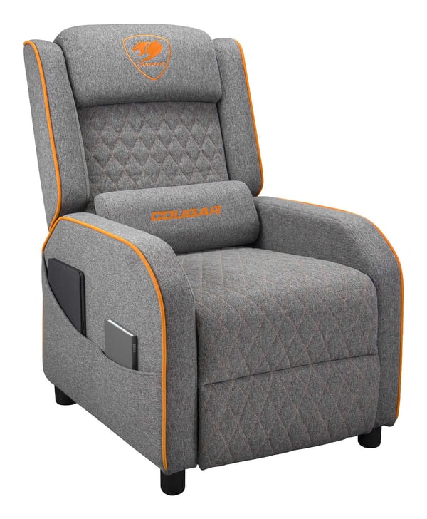 COUGAR Ranger One Spelfåtölj Stoppad och vadderad sits sits Grå, Orange