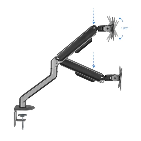 TooQ DB4032TNR-G fäste och ställ till bildskärm 81,3 cm (32") Bord Svart
