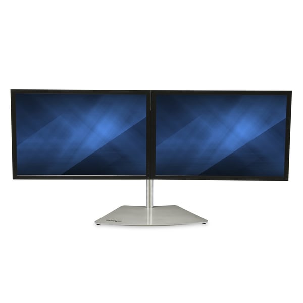 StarTech.com ARMDUOSS monitorin kiinnike ja jalusta 61 cm (24") Vastaanotto Ruostumaton teräs