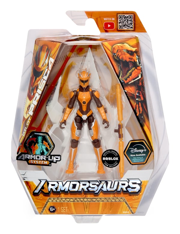 MGA Entertainment Armorsaurs 3.75” Figure- Raptor Pilot (Prisca Silva)