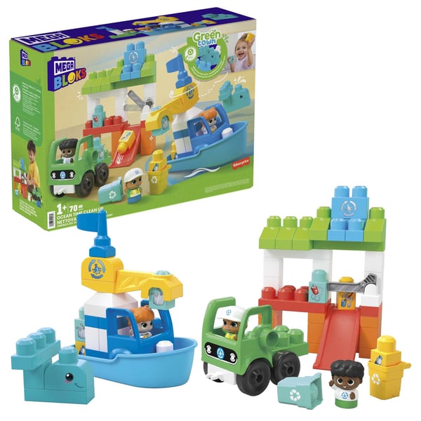 MEGA BLOKS Green Town rengöring av haven