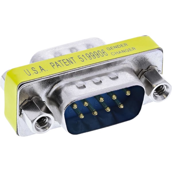 InLine 32214 kabelomvandlare (hane/hona) 9pin male DB9