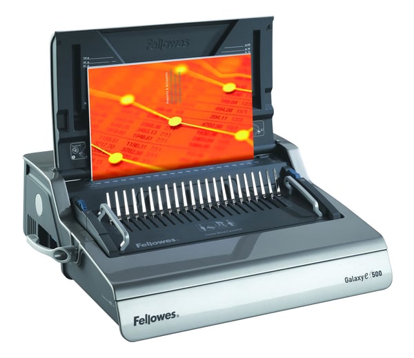 Fellowes Galaxy E Comb Kambindemaskine 500 ark Sort, Sølv